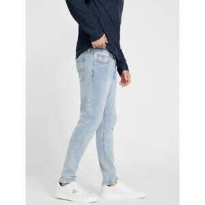 Guess Men’s Avalon Modern Skinny Jeans Stretch Denim Light Blue Size 36X30